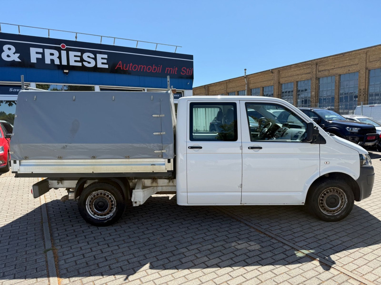 Volkswagen T5 Transporter Pritsche DoKA 4Motion 4x4 Klima - Tenteli kamyonet, Çift kabin kamyonet: fotoğraf 2 Volkswagen T5 Transporter Pritsche DoKA 4Motion 4x4 Klima - Tenteli kamyonet, Çift kabin kamyonet: fotoğraf 2