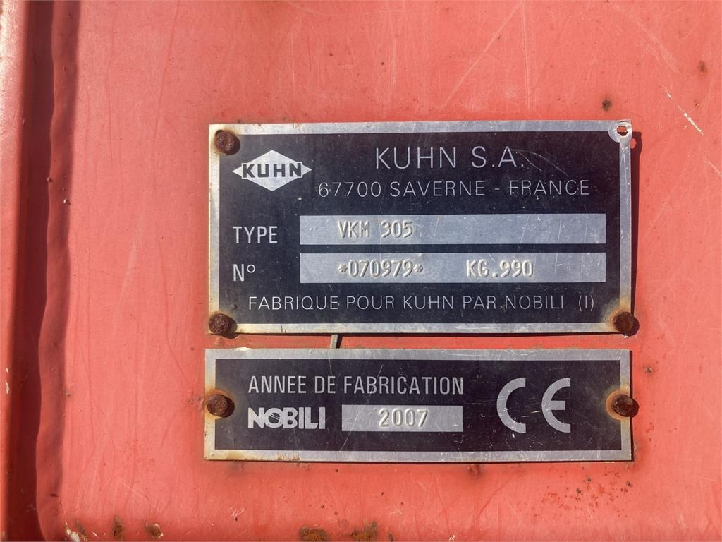 Kuhn VKM 305 - Çayır biçme makinesi: fotoğraf 4 Kuhn VKM 305 - Çayır biçme makinesi: fotoğraf 4