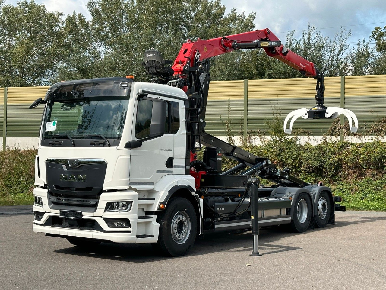 MAN TGS 26.470 6x2 Abrollkipper + Kran EPSILON - Kancalı yükleyici kamyon, Vinçli kamyon: fotoğraf 1 MAN TGS 26.470 6x2 Abrollkipper + Kran EPSILON - Kancalı yükleyici kamyon, Vinçli kamyon: fotoğraf 1