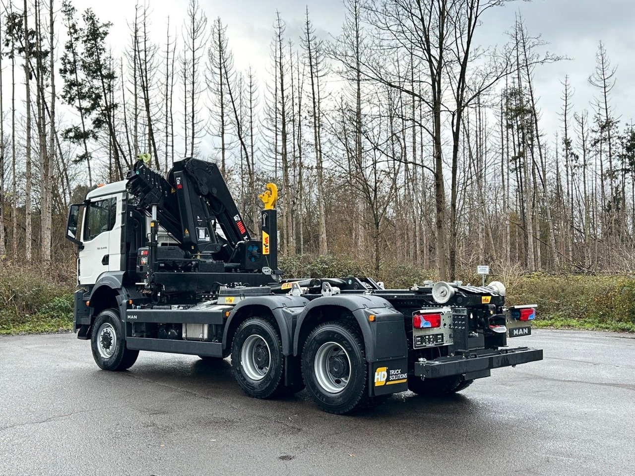 MAN TGS 33.440 6x6 BB Abrollkipper+Kran Hiab 228-6 - Kancalı yükleyici kamyon, Vinçli kamyon: fotoğraf 4 MAN TGS 33.440 6x6 BB Abrollkipper+Kran Hiab 228-6 - Kancalı yükleyici kamyon, Vinçli kamyon: fotoğraf 4
