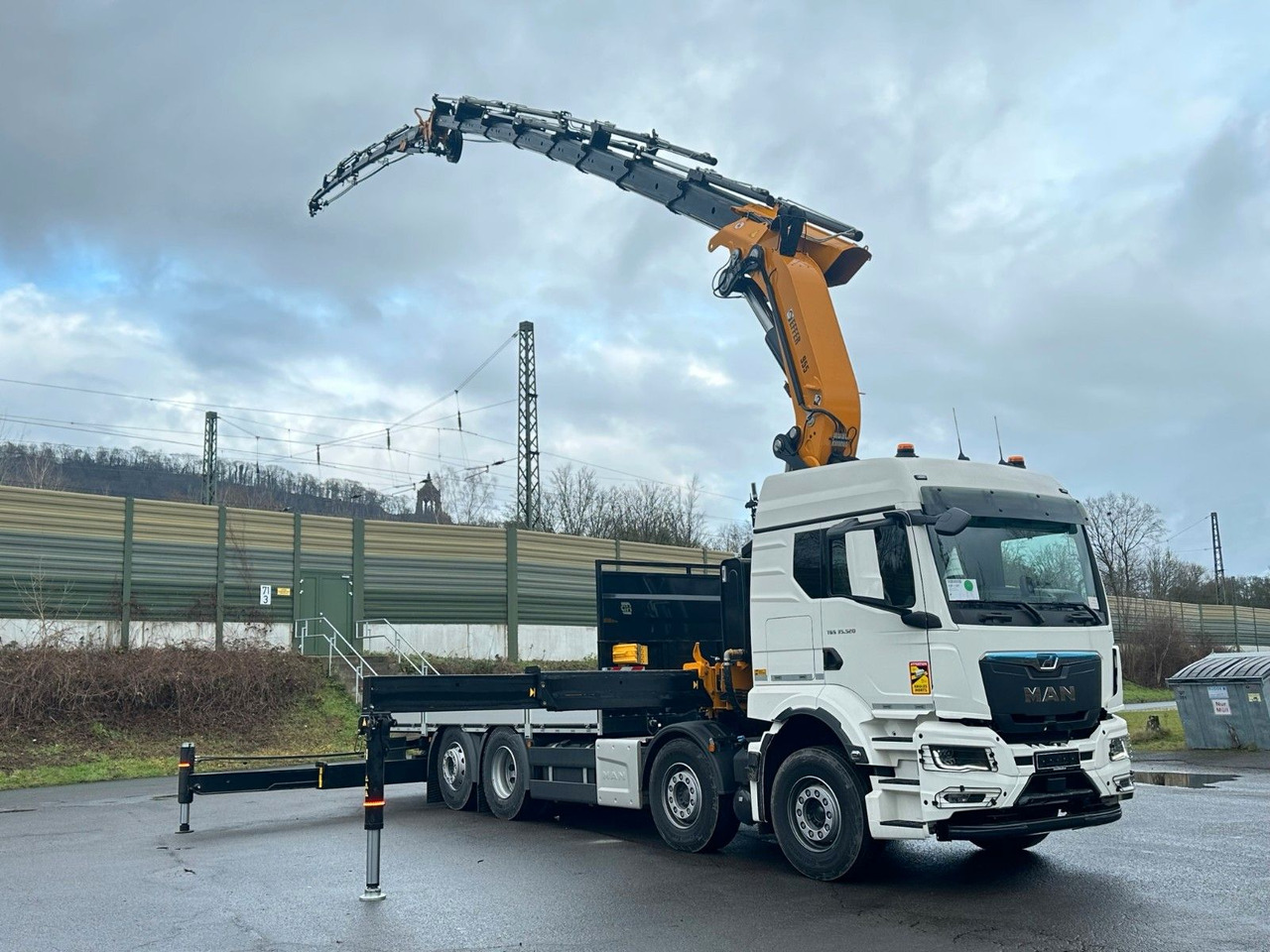 Vinçli kamyon MAN TGS 35.520 8X2 Hiab EFFER 955-8s +Jib 6s: fotoğraf 16
