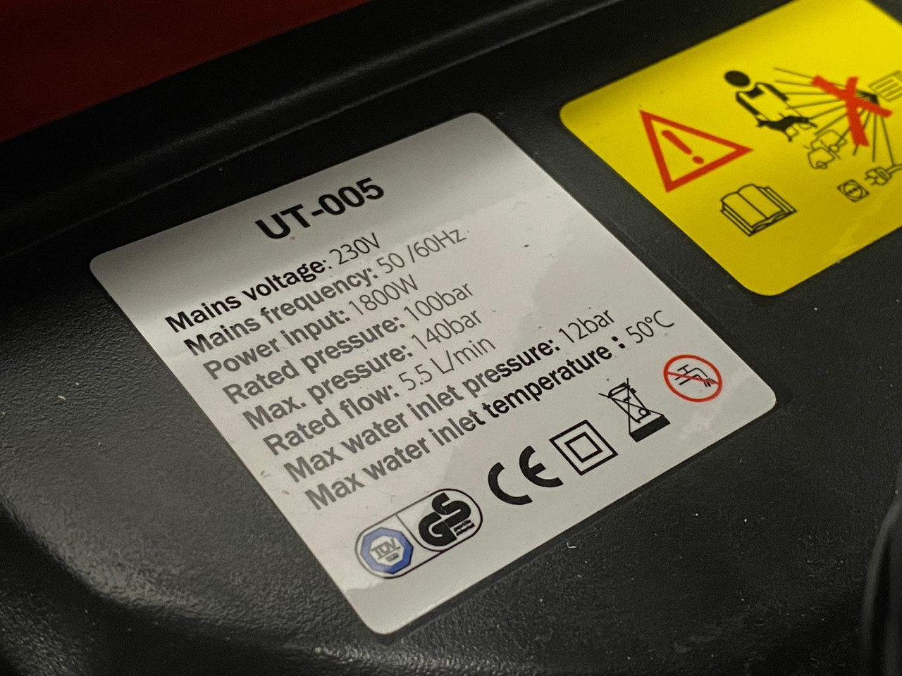 UltraToolz 1800W Hogedrukreiniger - Temizlik makinası: fotoğraf 4 UltraToolz 1800W Hogedrukreiniger - Temizlik makinası: fotoğraf 4