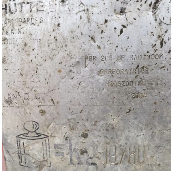 Hütte HBR 205 - Burgu makinesi: fotoğraf 4 Hütte HBR 205 - Burgu makinesi: fotoğraf 4