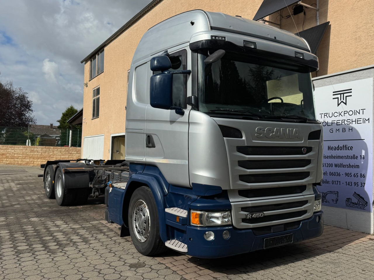 Scania R450/Retarder/Lenk-Lift/Highline - Şasi kamyon: fotoğraf 1 Scania R450/Retarder/Lenk-Lift/Highline - Şasi kamyon: fotoğraf 1