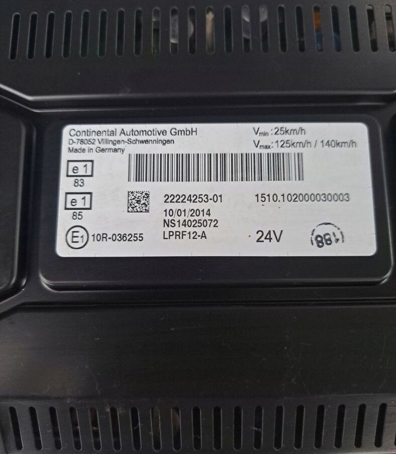 CONTINENTAL ZEGARY LICZNIKI AUTOMAT RENAULT GAMA T RANGE 22224253 - Gösterge panosu - Kamyon: fotoğraf 3 CONTINENTAL ZEGARY LICZNIKI AUTOMAT RENAULT GAMA T RANGE 22224253 - Gösterge panosu - Kamyon: fotoğraf 3