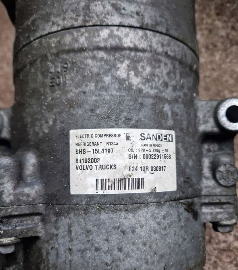 Sanden SPRĘŻARKA KOMPRESOR KLIMATYZACJI POSTOJOWEJ VOLVO FH 4 FM 4 84192003 - Klima kompresörü - Kamyon: fotoğraf 3 Sanden SPRĘŻARKA KOMPRESOR KLIMATYZACJI POSTOJOWEJ VOLVO FH 4 FM 4 84192003 - Klima kompresörü - Kamyon: fotoğraf 3