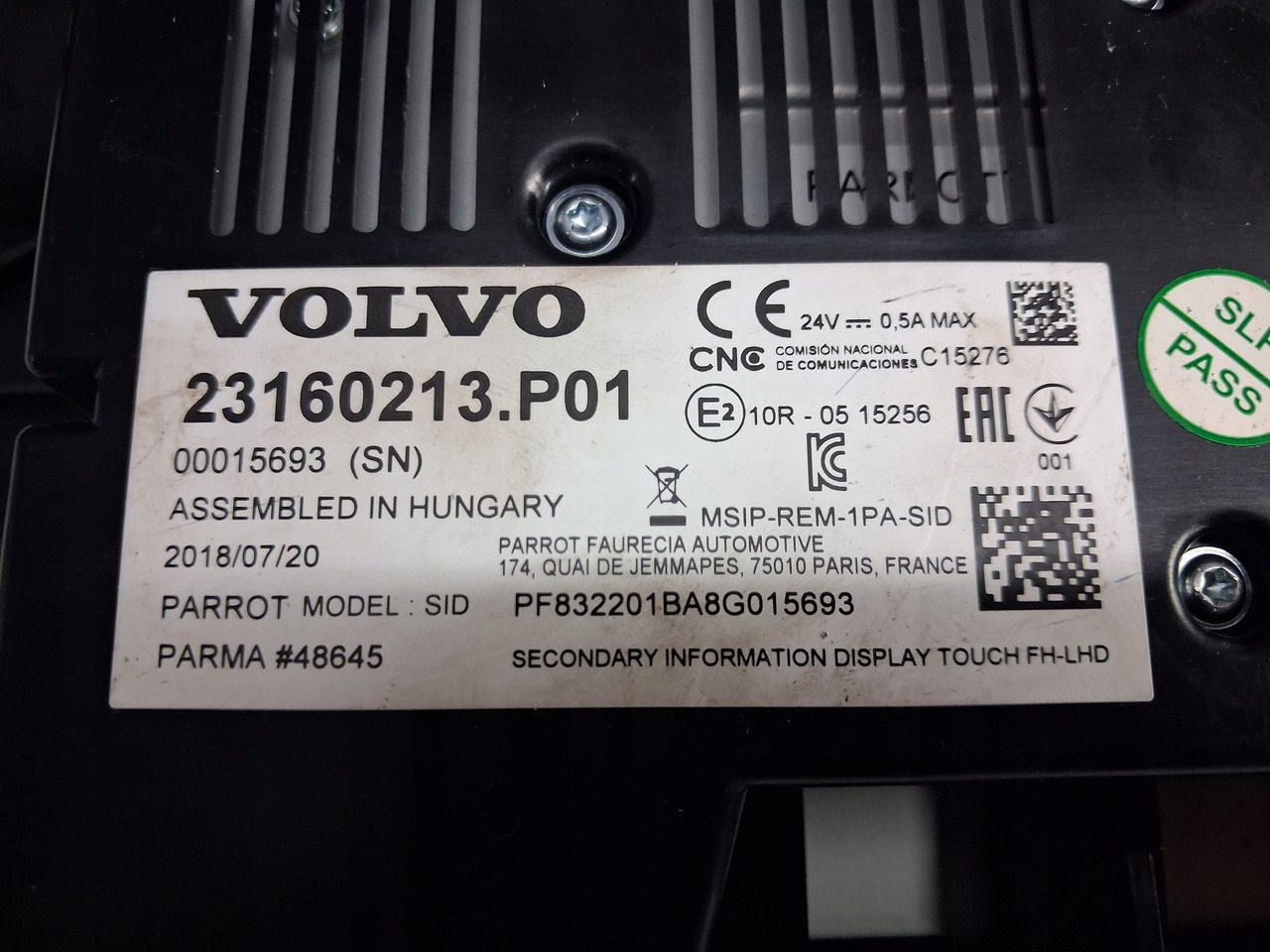 VOLVO WYŚWIETLACZ PANEL RADIA NAWIGACJI VOLVO FH 4 FH 16 EURO 6 23160213 - Navigasyon sistemi - Kamyon: fotoğraf 4 VOLVO WYŚWIETLACZ PANEL RADIA NAWIGACJI VOLVO FH 4 FH 16 EURO 6 23160213 - Navigasyon sistemi - Kamyon: fotoğraf 4