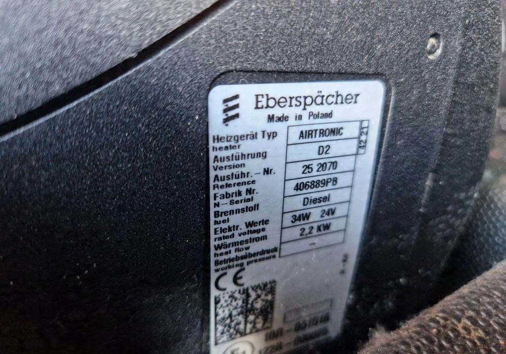 WEBASTO OGRZEWANIE POSTOJOWE FORD F-MAX 500 EBERSPACHER AIRTRONIC D2 24V 406889PB 252070 - Isıtma/ Havalandırma: fotoğraf 2 WEBASTO OGRZEWANIE POSTOJOWE FORD F-MAX 500 EBERSPACHER AIRTRONIC D2 24V 406889PB 252070 - Isıtma/ Havalandırma: fotoğraf 2