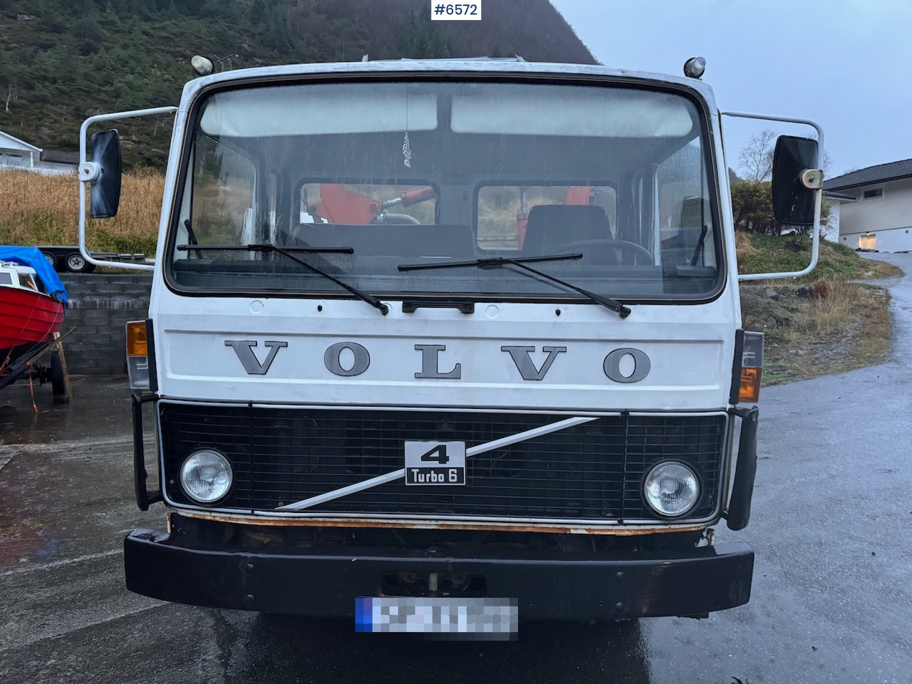 1980 Volvo F408 Turbo 6 4x2 w/ crane - Sal/ Açık kasa kamyon, Vinçli kamyon: fotoğraf 4 1980 Volvo F408 Turbo 6 4x2 w/ crane - Sal/ Açık kasa kamyon, Vinçli kamyon: fotoğraf 4