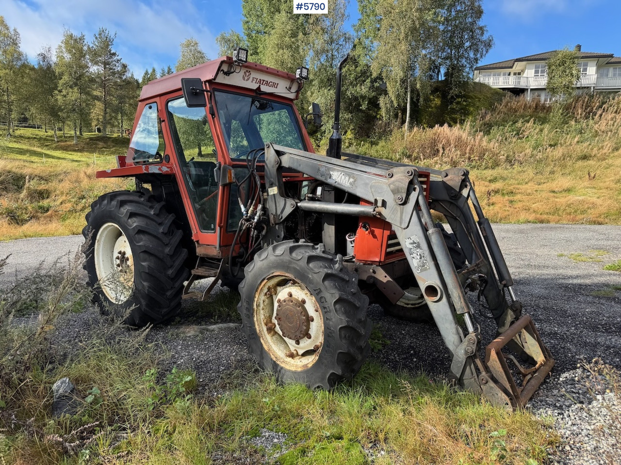 1986 Fiat 70-90 DT w/ front loader. - Traktör: fotoğraf 5 1986 Fiat 70-90 DT w/ front loader. - Traktör: fotoğraf 5