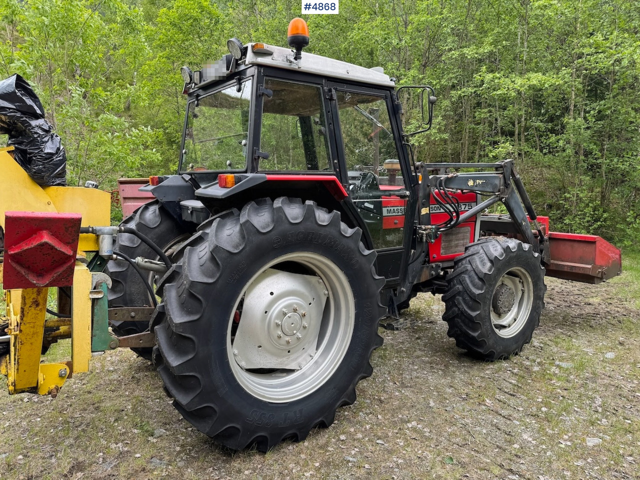 1988 Massey Ferguson 375 w/front loader - Traktör: fotoğraf 2 1988 Massey Ferguson 375 w/front loader - Traktör: fotoğraf 2