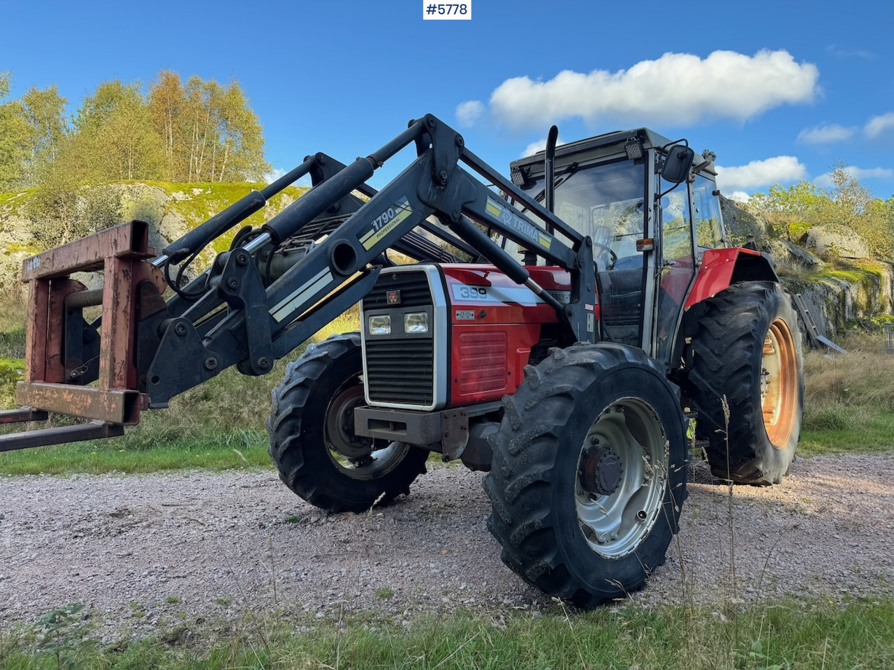 1995 Massey Ferguson 399 w/ front loader. - Traktör: fotoğraf 4 1995 Massey Ferguson 399 w/ front loader. - Traktör: fotoğraf 4