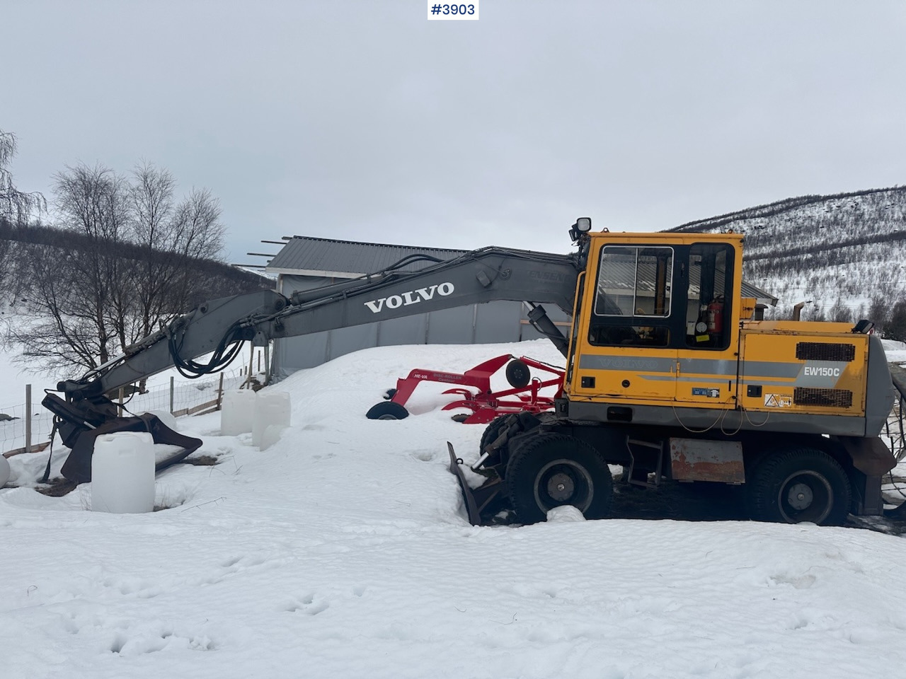 1998 Volvo EW150C wheel digger rep object w/ sanding bucket - Ekskavatör: fotoğraf 3 1998 Volvo EW150C wheel digger rep object w/ sanding bucket - Ekskavatör: fotoğraf 3