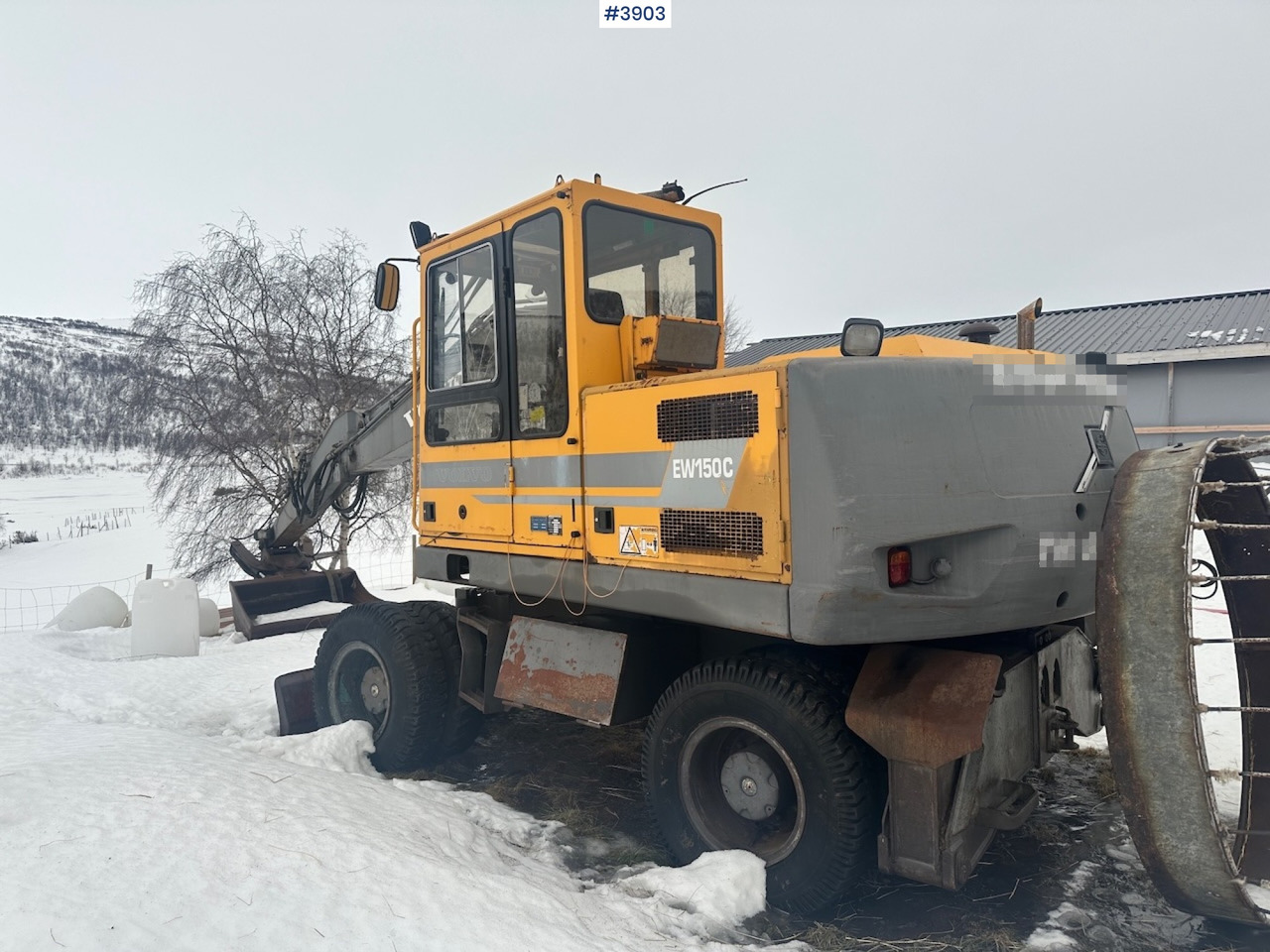 1998 Volvo EW150C wheel digger rep object w/ sanding bucket - Ekskavatör: fotoğraf 4 1998 Volvo EW150C wheel digger rep object w/ sanding bucket - Ekskavatör: fotoğraf 4