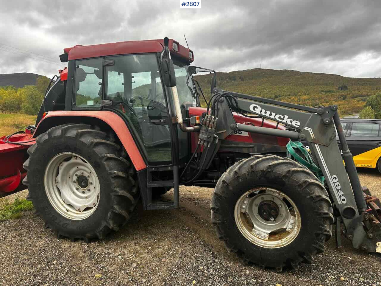 2001 Case CS86A tractor w/ Quicke Q940 front loader. - Traktör: fotoğraf 5 2001 Case CS86A tractor w/ Quicke Q940 front loader. - Traktör: fotoğraf 5
