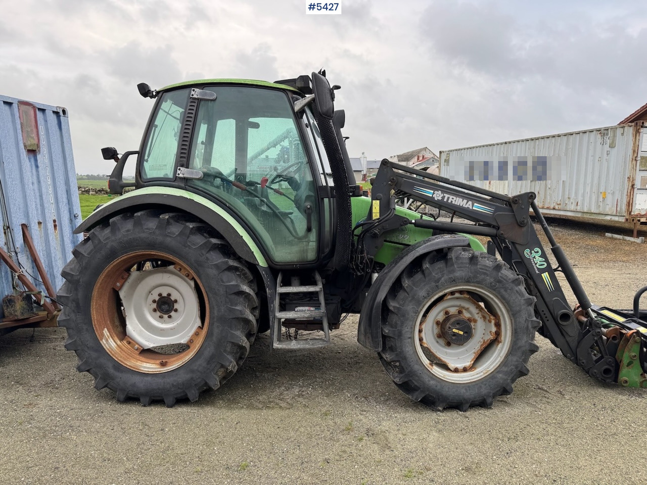 2001 Deutz Fahr Agrotron 90 w/front loader. - Traktör: fotoğraf 5 2001 Deutz Fahr Agrotron 90 w/front loader. - Traktör: fotoğraf 5