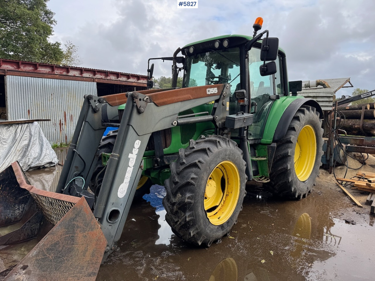2005 John Deere 6320 w/ front loader. - Traktör: fotoğraf 1 2005 John Deere 6320 w/ front loader. - Traktör: fotoğraf 1
