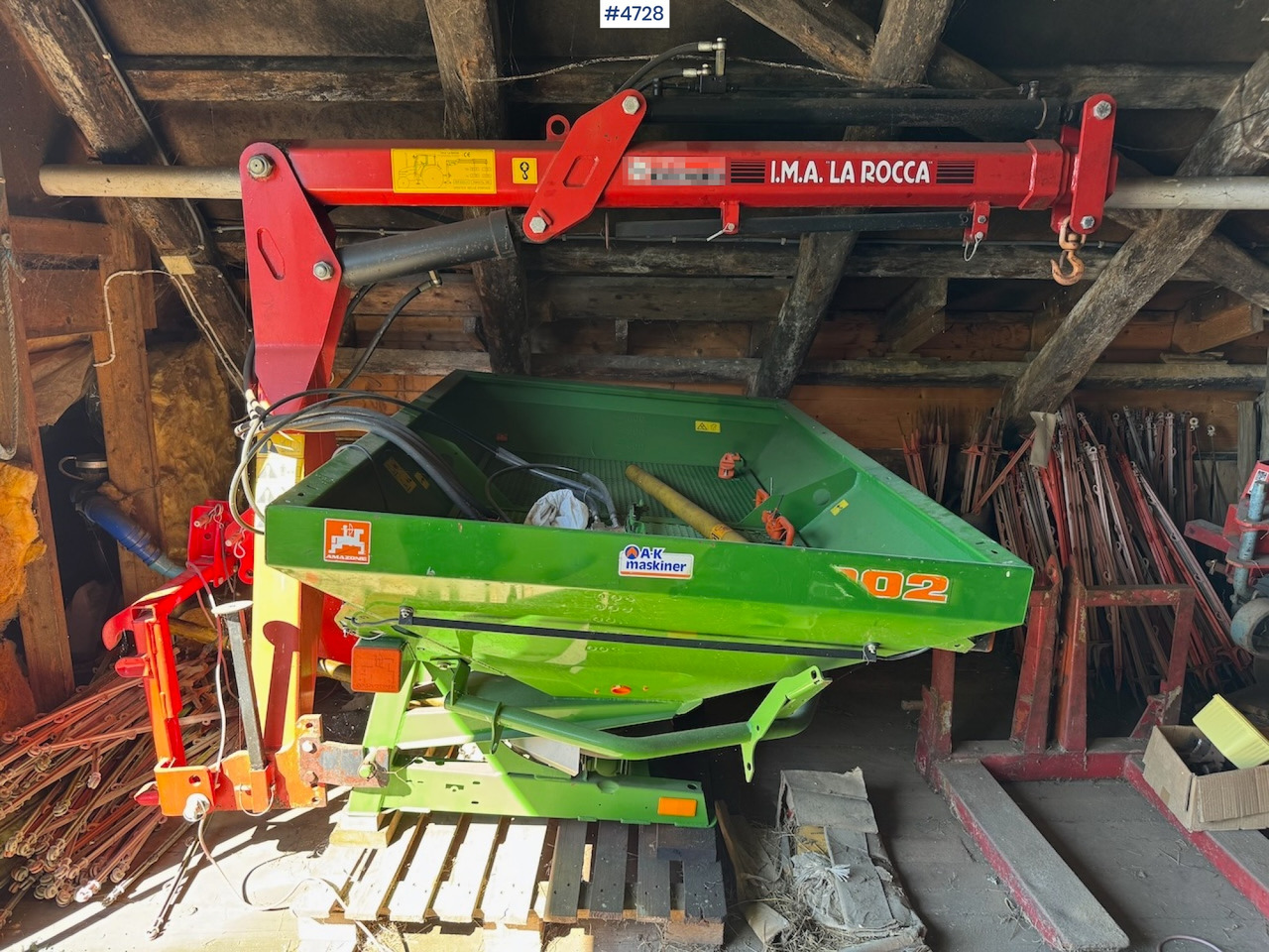 2009 Amazone ZA-X 902 Fertilizer spreader with crane - Gübre serpme makinesi: fotoğraf 1 2009 Amazone ZA-X 902 Fertilizer spreader with crane - Gübre serpme makinesi: fotoğraf 1