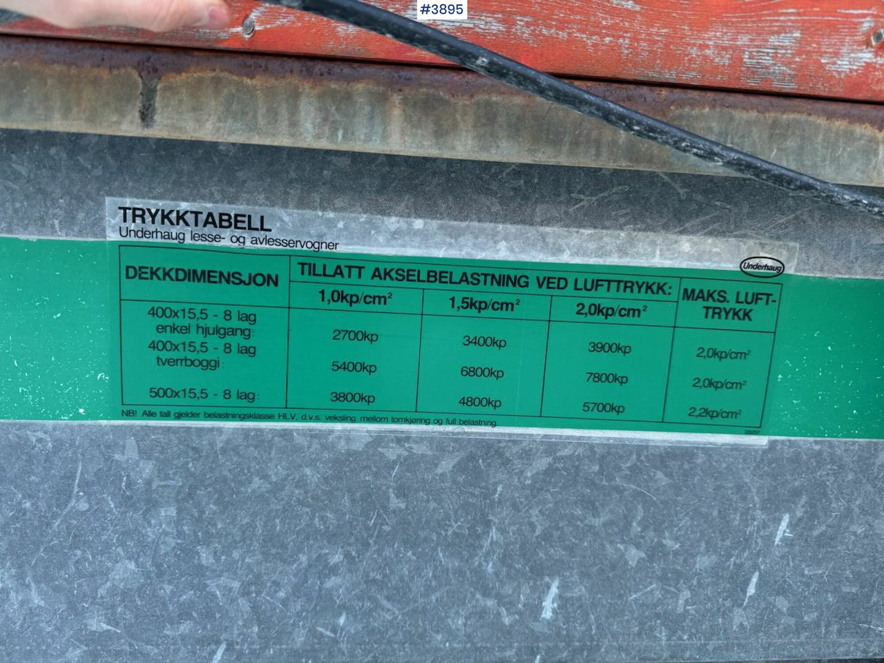 Saman makinesi Underhaug 7000 unloader wagon: fotoğraf 12 Saman makinesi Underhaug 7000 unloader wagon: fotoğraf 12