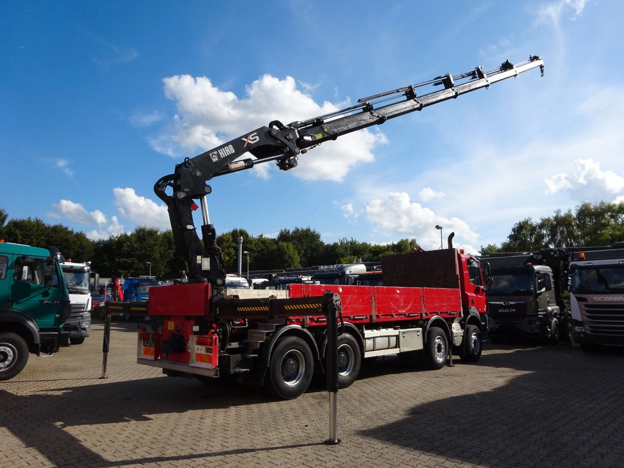 DAF 85.410 Pritsche + HIAB 322E6 Kran 8x4 - Vinçli kamyon: fotoğraf 4 DAF 85.410 Pritsche + HIAB 322E6 Kran 8x4 - Vinçli kamyon: fotoğraf 4