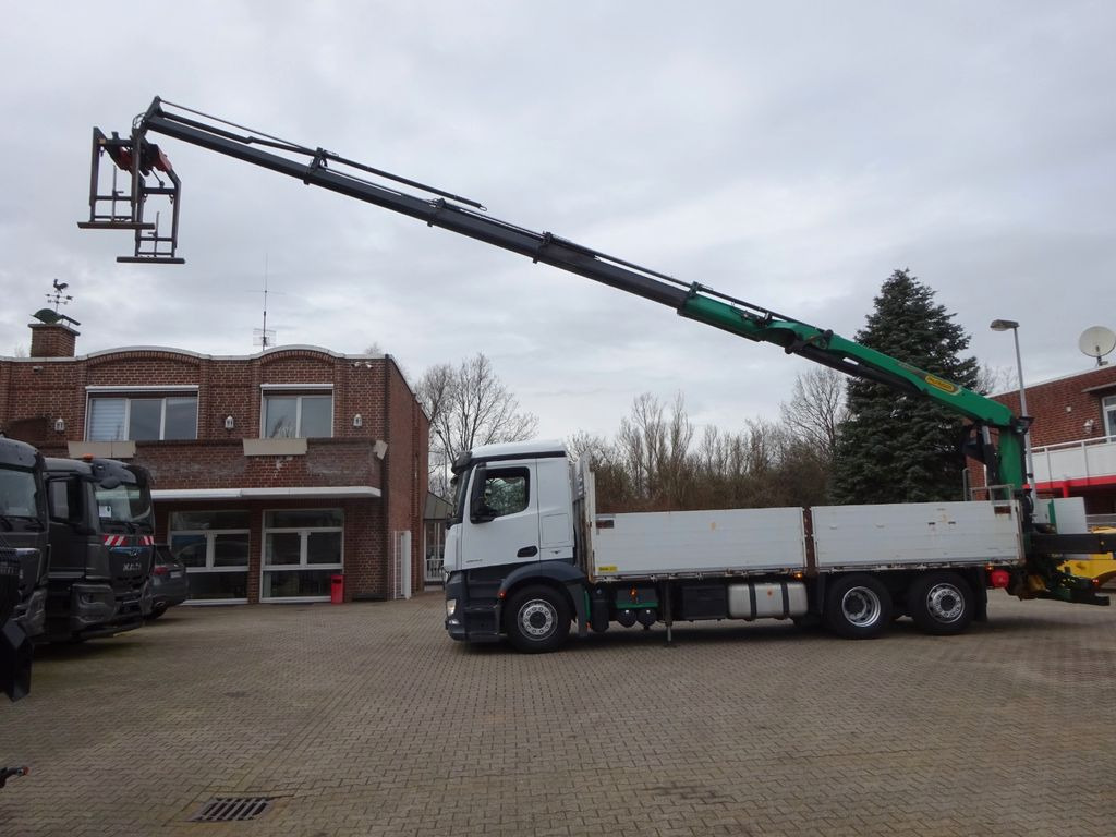 Mercedes-Benz 2543 Antos Baustoff +PK 26001 bis 20 m Auslage - Sal/ Açık kasa kamyon: fotoğraf 1 Mercedes-Benz 2543 Antos Baustoff +PK 26001 bis 20 m Auslage - Sal/ Açık kasa kamyon: fotoğraf 1