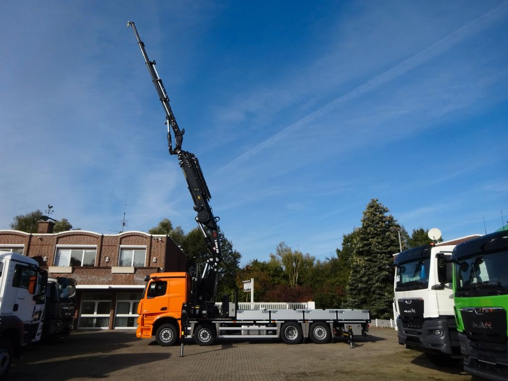 Mercedes-Benz 3751 Arocs Pritsche + HIAB 858 + JIB 8x2 - Vinçli kamyon, Sal/ Açık kasa kamyon: fotoğraf 4 Mercedes-Benz 3751 Arocs Pritsche + HIAB 858 + JIB 8x2 - Vinçli kamyon, Sal/ Açık kasa kamyon: fotoğraf 4