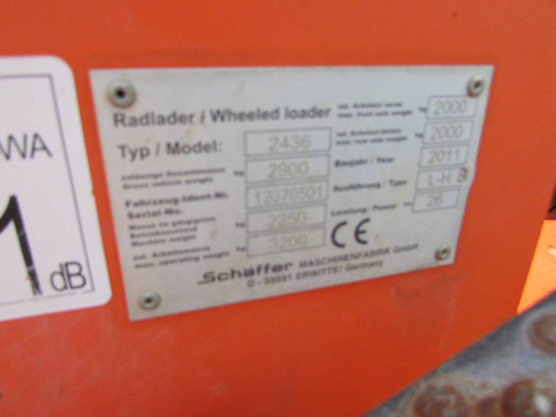 Schäffer 2436 Radlader Hoflader 22.000 EUR netto - Tekerlekli yükleyici: fotoğraf 4 Schäffer 2436 Radlader Hoflader 22.000 EUR netto - Tekerlekli yükleyici: fotoğraf 4