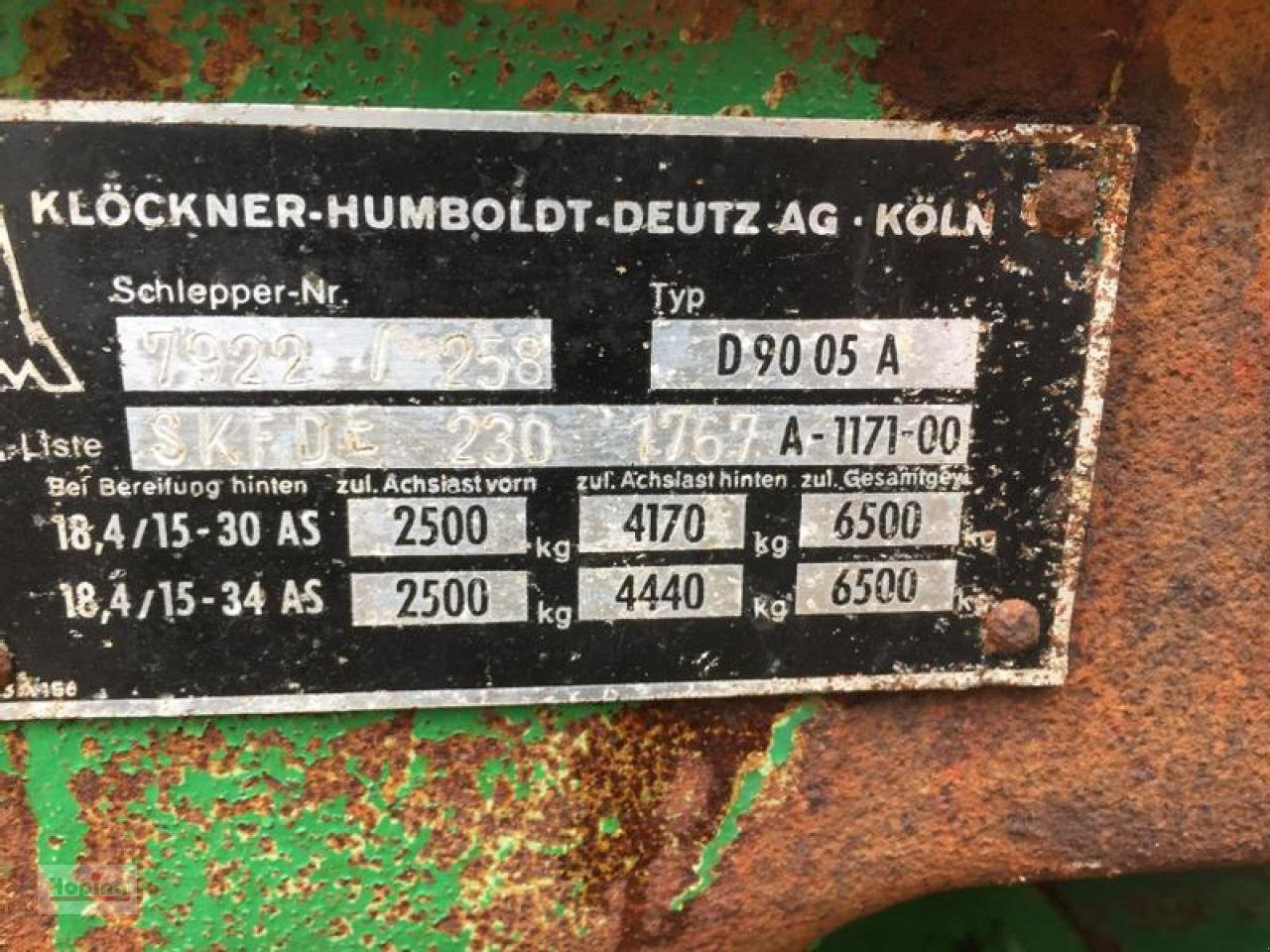 Deutz-Fahr 9005 A - Traktör: fotoğraf 2 Deutz-Fahr 9005 A - Traktör: fotoğraf 2