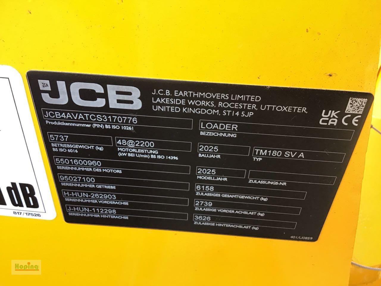 JCB TM180 AGRI - Teleskopik tekerlekli yükleyici: fotoğraf 5 JCB TM180 AGRI - Teleskopik tekerlekli yükleyici: fotoğraf 5