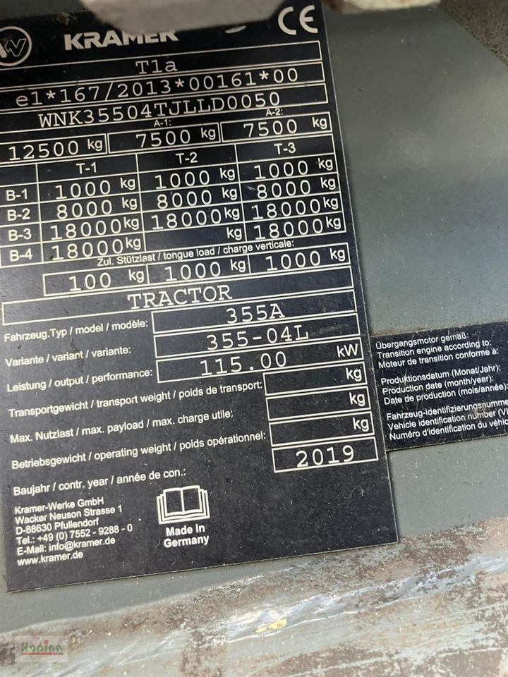 Tekerlekli yükleyici Kramer KL60.8L: fotoğraf 10 Tekerlekli yükleyici Kramer KL60.8L: fotoğraf 10