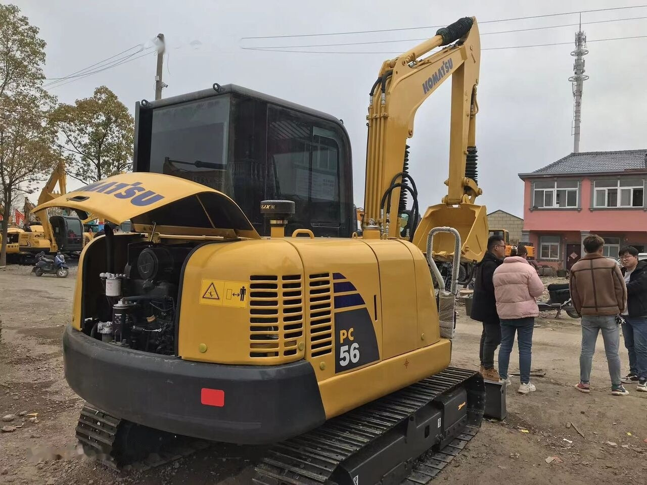 Komatsu PC56 - Mini ekskavatör: fotoğraf 1 Komatsu PC56 - Mini ekskavatör: fotoğraf 1