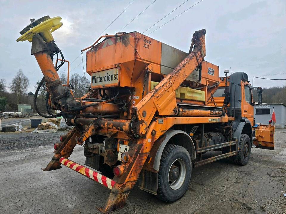 Mercedes-Benz Atego 1828 AK Absetzkipper Meiller Schmidt Schneepflug Küpper-Weisser Salzstreuer Allrad - Kar küreme aracı: fotoğraf 3 Mercedes-Benz Atego 1828 AK Absetzkipper Meiller Schmidt Schneepflug Küpper-Weisser Salzstreuer Allrad - Kar küreme aracı: fotoğraf 3