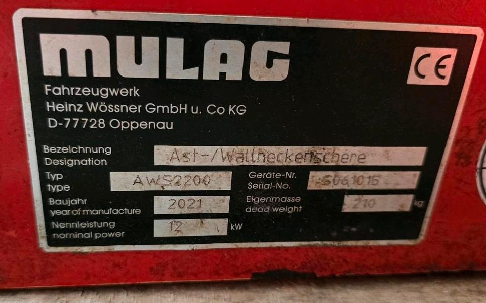 Mulag Dücker AWS 2200 Wallheckenschere Astschere Astkutter Astcutter Lichtraumprofilsäge Lichtraumprofilschere für Mähausleger Böschungsmäher Böschungsmulcher Bagger DUA UNA MKM FMK 700 800 FME 600 50 - Sap parçalama makinesi: fotoğraf 5 Mulag Dücker AWS 2200 Wallheckenschere Astschere Astkutter Astcutter Lichtraumprofilsäge Lichtraumprofilschere für Mähausleger Böschungsmäher Böschungsmulcher Bagger DUA UNA MKM FMK 700 800 FME 600 50 - Sap parçalama makinesi: fotoğraf 5