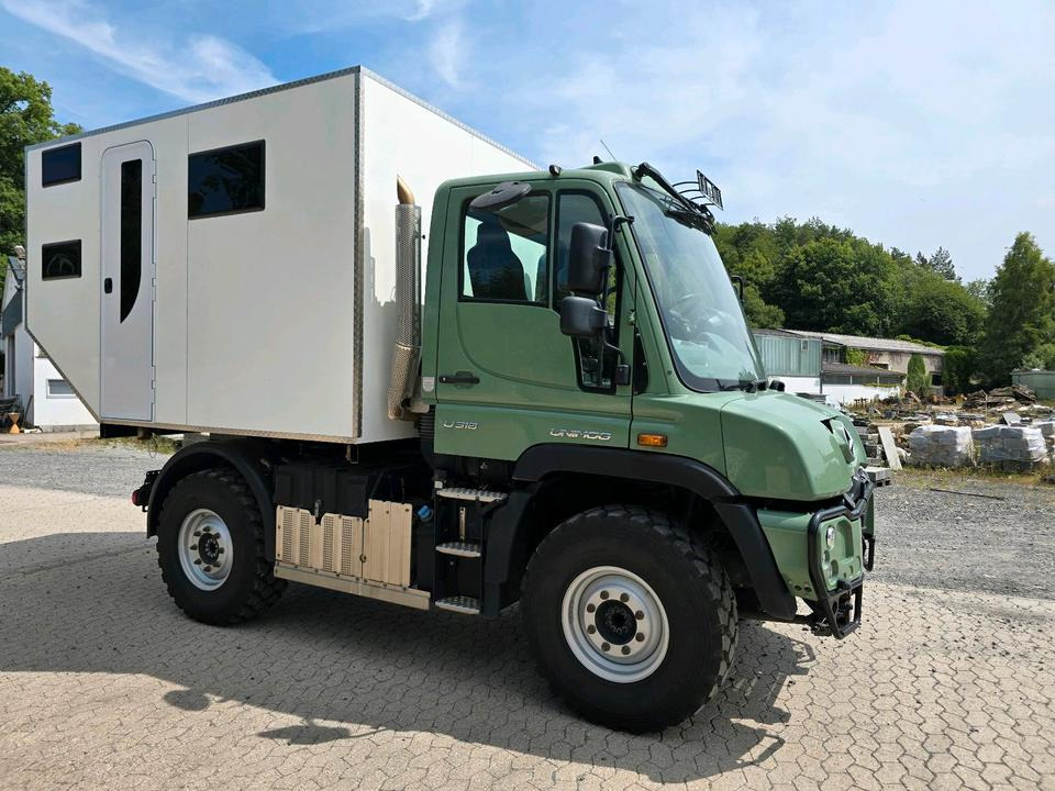 Unimog U 318 Wohnmobil Expeditionsfahrzeug euro 6 Blue tec UGE UGN Leerkabine U318 EAS Mercedes-Benz - Camper van: fotoğraf 2 Unimog U 318 Wohnmobil Expeditionsfahrzeug euro 6 Blue tec UGE UGN Leerkabine U318 EAS Mercedes-Benz - Camper van: fotoğraf 2