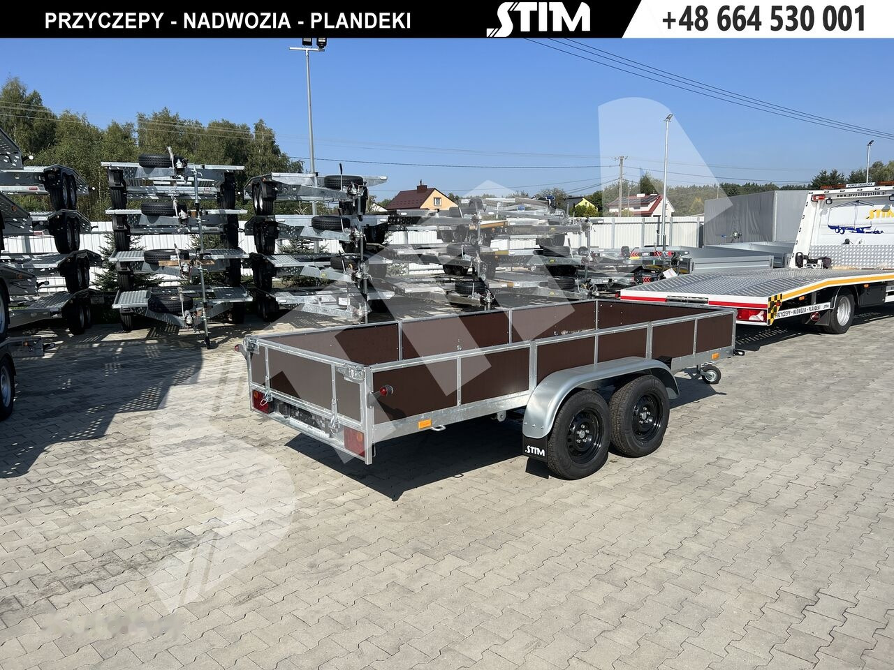 Stim S12-075/4015R + przednia burta otwierana + wzmocniona rama - Otomobil römorku: fotoğraf 3 Stim S12-075/4015R + przednia burta otwierana + wzmocniona rama - Otomobil römorku: fotoğraf 3