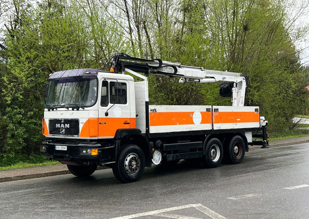 MAN * 27-322 MAN 6x4 * HDS ATLAS 140 * - Sal/ Açık kasa kamyon, Vinçli kamyon: fotoğraf 1 MAN * 27-322 MAN 6x4 * HDS ATLAS 140 * - Sal/ Açık kasa kamyon, Vinçli kamyon: fotoğraf 1