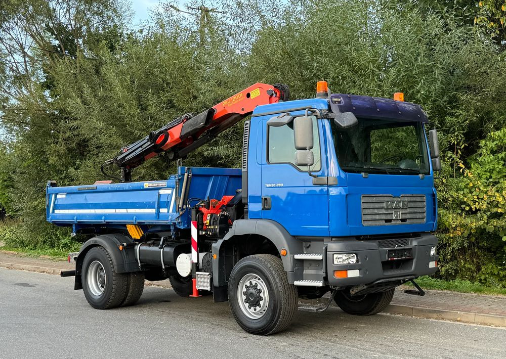 MAN * MAN 18 280 * KIPER WYWROTKA * 4x4 * HDS Palfinger 120 STAN BARDZO DOBRY * Sprowadzony - Damperli kamyon: fotoğraf 2 MAN * MAN 18 280 * KIPER WYWROTKA * 4x4 * HDS Palfinger 120 STAN BARDZO DOBRY * Sprowadzony - Damperli kamyon: fotoğraf 2