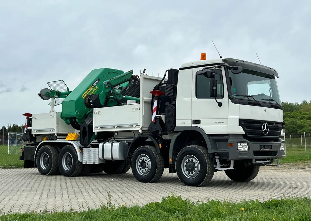 Vinçli kamyon Mercedes-Benz * Mercedes 8x6  Actros 4144 * HDS Palfinger 150002 + FLY JIB PJ 170 * Dźwig * 40 TON * Wyciągarka * 35 Metrów * Kosz *: fotoğraf 1