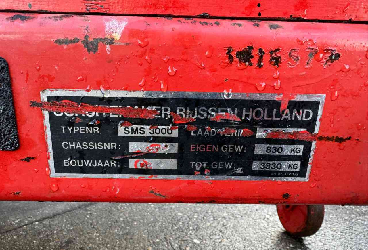 Schuitemaker SMS 3000 mestverspreider *Verkocht/sold* - Gübresi serpme makinesi: fotoğraf 5 Schuitemaker SMS 3000 mestverspreider *Verkocht/sold* - Gübresi serpme makinesi: fotoğraf 5