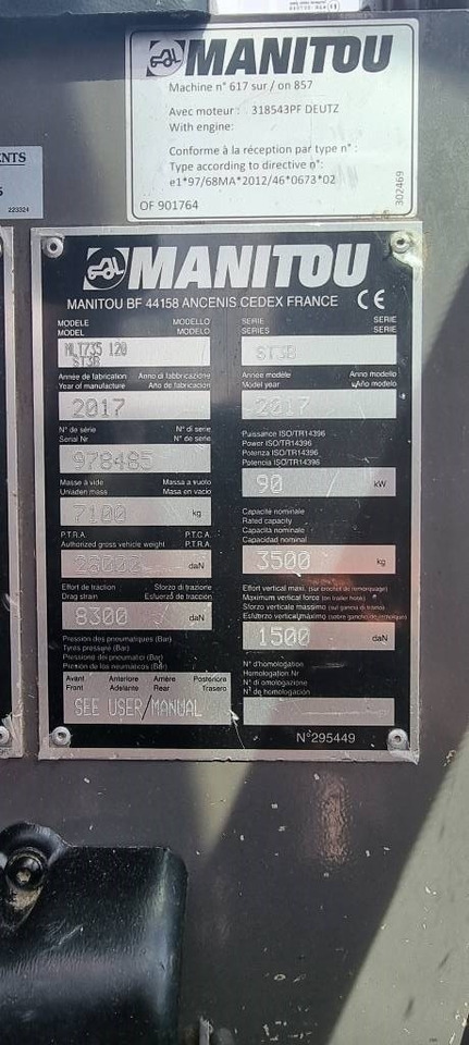 Teleskopik yükleyici Manitou MLT 735 120 ST3B LSU ELITE: fotoğraf 14