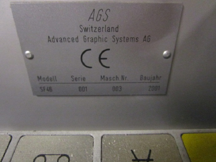 AGS SF46 - Baskı makinesi: fotoğraf 5 AGS SF46 - Baskı makinesi: fotoğraf 5