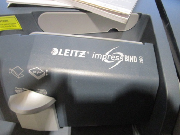 BINDEGERÄT LEITZ impressBIND 280 mit Entbinder - Baskı makinesi: fotoğraf 4 BINDEGERÄT LEITZ impressBIND 280 mit Entbinder - Baskı makinesi: fotoğraf 4