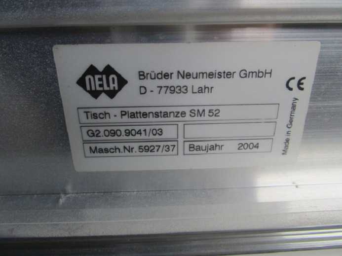 TISCH-PLATTENSTANZE G2.090.9041/03 FÜR SM 52 - Baskı makinesi: fotoğraf 4 TISCH-PLATTENSTANZE G2.090.9041/03 FÜR SM 52 - Baskı makinesi: fotoğraf 4