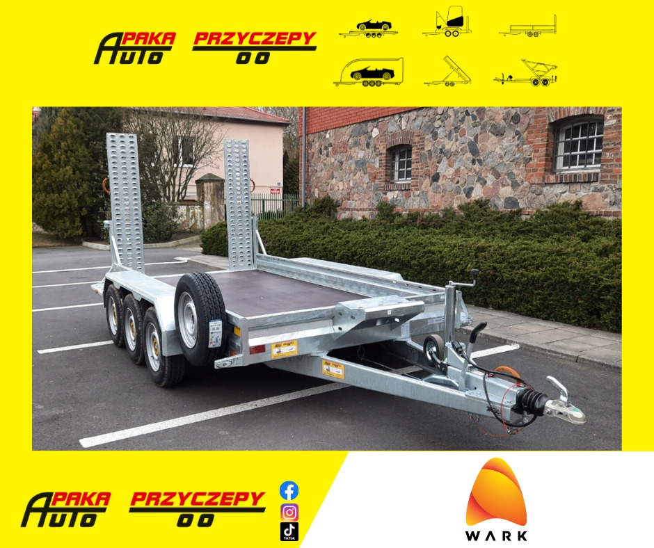 PRZYCZEPA LAWETA DO MINIKOPARKI KOPARKI 3 OSIE / MINI EXCAVATOR TRANSPORTER TRAILER 3 AXLES - İş makinası römorku: fotoğraf 1 PRZYCZEPA LAWETA DO MINIKOPARKI KOPARKI 3 OSIE / MINI EXCAVATOR TRANSPORTER TRAILER 3 AXLES - İş makinası römorku: fotoğraf 1