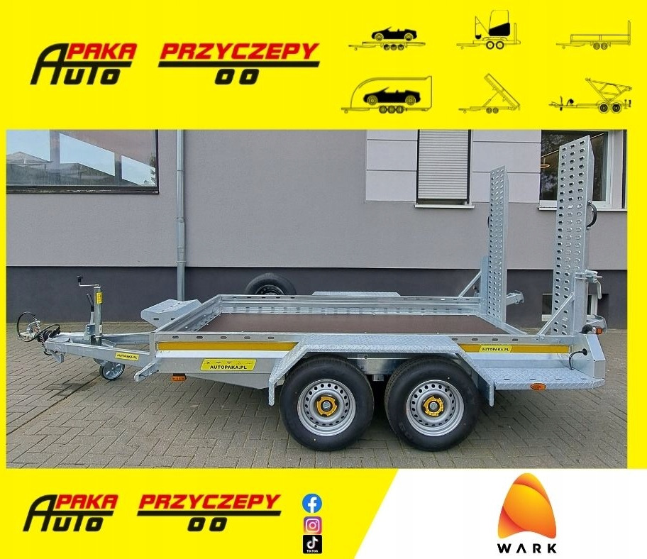 PRZYCZEPA LAWETA DO MINIKOPARKI POD KOPARKĘ 2700KG / MINI EXCAVATOR TRANSPORTER TRAILER 2700KG - İş makinası römorku: fotoğraf 1 PRZYCZEPA LAWETA DO MINIKOPARKI POD KOPARKĘ 2700KG / MINI EXCAVATOR TRANSPORTER TRAILER 2700KG - İş makinası römorku: fotoğraf 1