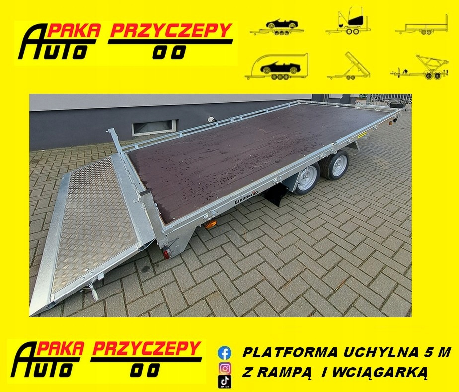 PRZYCZEPA PLATFORMA 508 CM, UCHYŁOWA Z WCIĄGARKĄ, DMC 3500 KG / PLATFORM TRAILER 508 CM, TILTING WITH WINCH, DMC 3500 KG - Platform/ Açık kasa römork: fotoğraf 1 PRZYCZEPA PLATFORMA 508 CM, UCHYŁOWA Z WCIĄGARKĄ, DMC 3500 KG / PLATFORM TRAILER 508 CM, TILTING WITH WINCH, DMC 3500 KG - Platform/ Açık kasa römork: fotoğraf 1