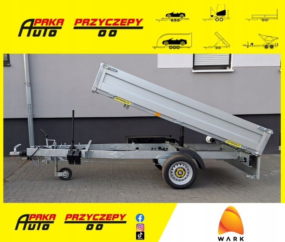 Przyczepa WARK wywrotka DMC 1500 kg 1-wywrot / WARK tipper trailer GVW 1500 kg 1-way tipper - Damperli römork: fotoğraf 1 Przyczepa WARK wywrotka DMC 1500 kg 1-wywrot / WARK tipper trailer GVW 1500 kg 1-way tipper - Damperli römork: fotoğraf 1
