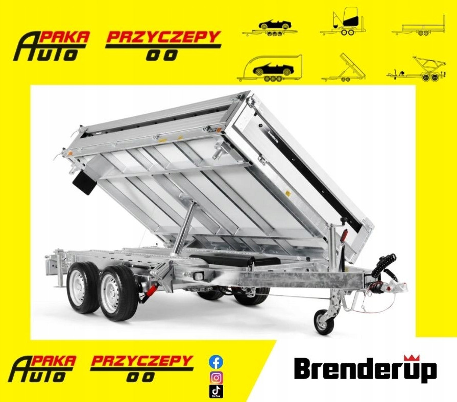 Wywrotka trójstronna 3,25x1,80 Brenderup 3500 / Three-way tipper 3,25x1,80 Brenderup 3500 - Damperli römork: fotoğraf 1 Wywrotka trójstronna 3,25x1,80 Brenderup 3500 / Three-way tipper 3,25x1,80 Brenderup 3500 - Damperli römork: fotoğraf 1