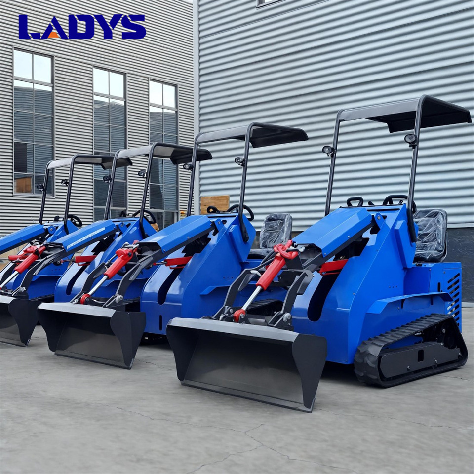 LADYS Free Shipping Mini Skid Steer Loader Compact Track Electric/Diesel Chinese Mini Skid Steer Loader For Sale With Mini Skid Steer Attachments 4 In 1 Bucket finansal kiralama LADYS Free Shipping Mini Skid Steer Loader Compact Track Electric/Diesel Chinese Mini Skid Steer Loader For Sale With Mini Skid Steer Attachments 4 In 1 Bucket: fotoğraf 8