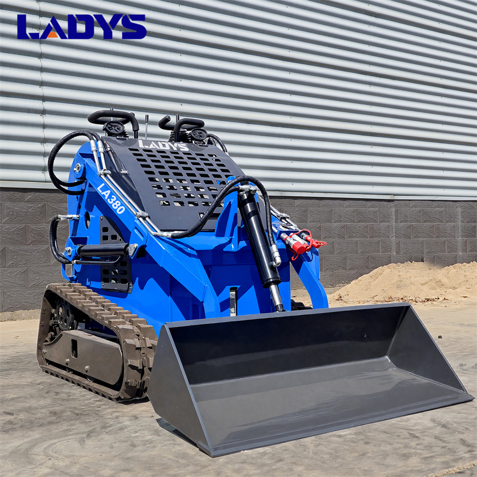 LADYS Free Shipping Mini Skid Steer Loader Compact Track Electric/Diesel Chinese Mini Skid Steer Loader For Sale With Mini Skid Steer Attachments 4 In 1 Bucket finansal kiralama LADYS Free Shipping Mini Skid Steer Loader Compact Track Electric/Diesel Chinese Mini Skid Steer Loader For Sale With Mini Skid Steer Attachments 4 In 1 Bucket: fotoğraf 7